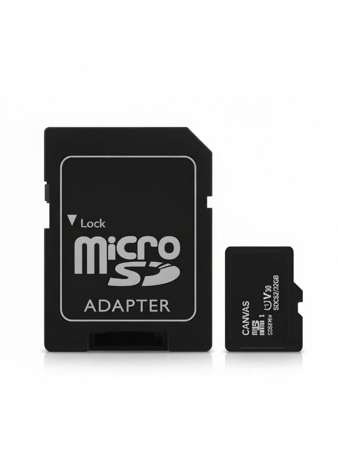 بطاقة ذاكرة microSDHC بسعة 32GB مع محول SD، وCanvas Select Plus